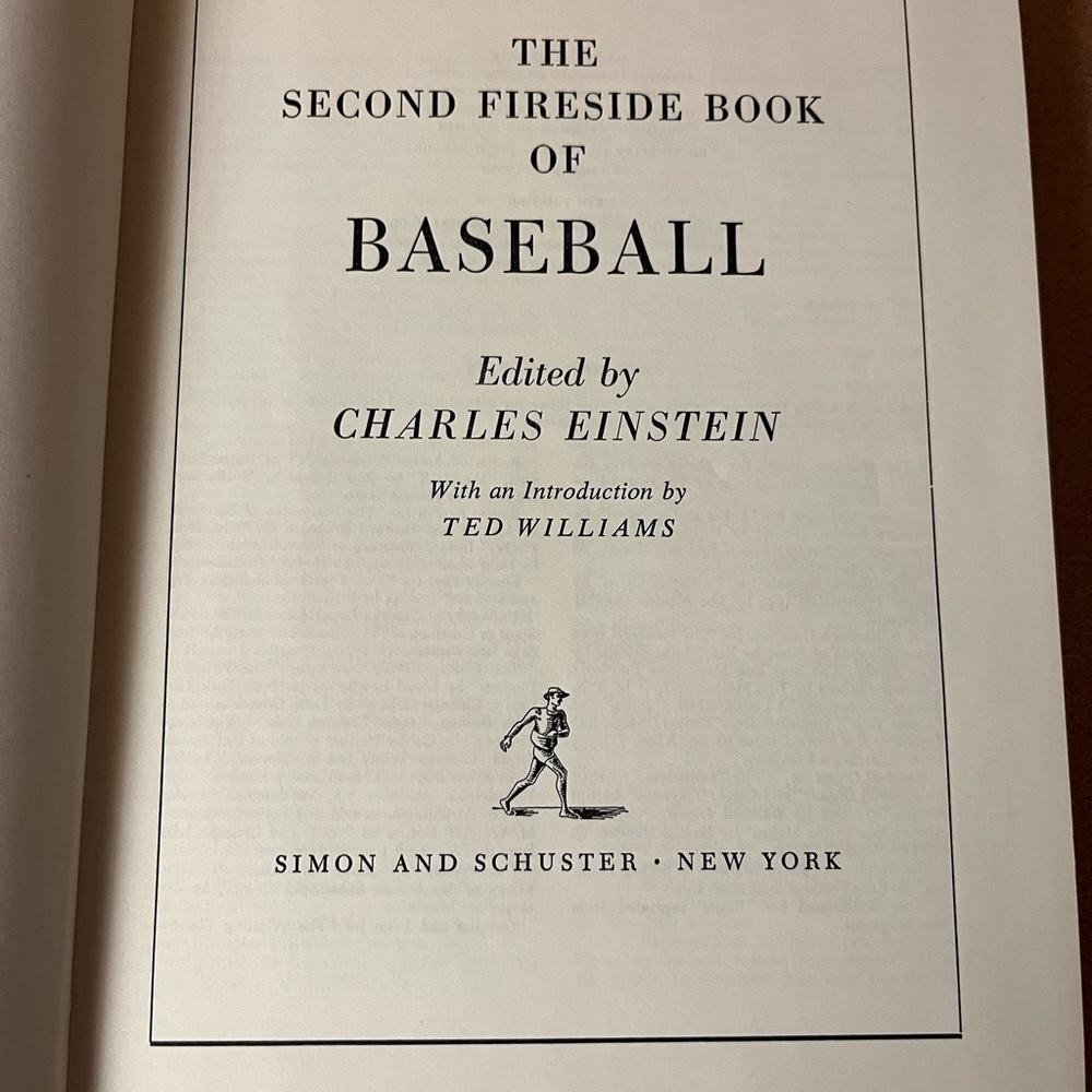 Vintage 1958 The Second Fireside Book of Baseball Edited By Charles Einstein - Picture 4 of 10